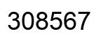 Number 308567 black image