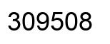 Number 309508 black image