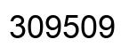 Number 309509 black image