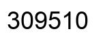 Number 309510 black image