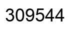 Number 309544 black image