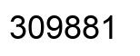 Number 309881 black image