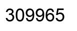 Number 309965 black image