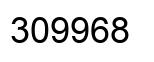 Number 309968 black image