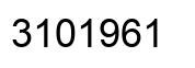Number 3101961 black image