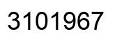 Number 3101967 black image