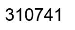 Número 310741 imagen negro