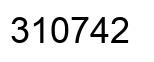 Número 310742 imagen negro