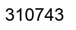 Número 310743 imagen negro