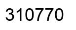 Number 310770 black image