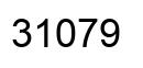 Number 31079 black image