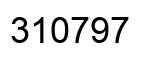 Number 310797 black image