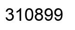 Number 310899 black image