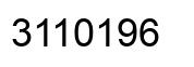 Número 3110196 imagen negro