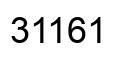 Number 31161 black image
