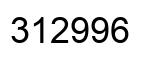 Number 312996 black image