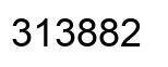 Number 313882 black image