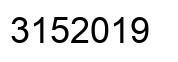 Number 3152019 black image