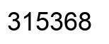 Number 315368 black image