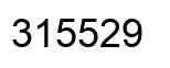Number 315529 black image