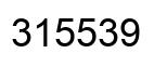 Number 315539 black image