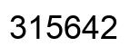 Número 315642 imagen negro