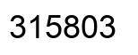 Number 315803 black image
