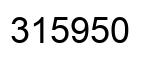 Number 315950 black image