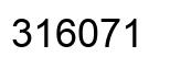 Number 316071 black image