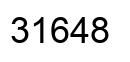 Number 31648 black image