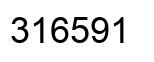Number 316591 black image