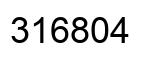 Number 316804 black image