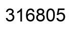 Number 316805 black image