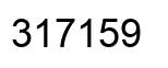 Number 317159 black image
