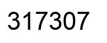 Number 317307 black image