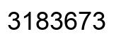 Number 3183673 black image