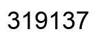 Número 319137 imagen negro