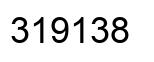 Número 319138 imagen negro