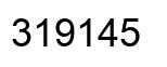 Number 319145 black image