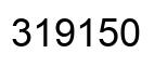 Número 319150 imagen negro