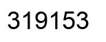 Número 319153 imagen negro