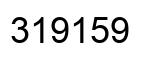 Número 319159 imagen negro