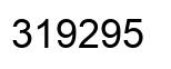 Number 319295 black image