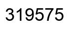 Number 319575 black image