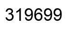 Number 319699 black image