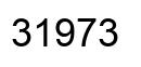 Number 31973 black image