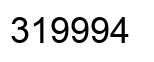 Number 319994 black image