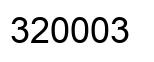Number 320003 black image