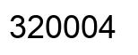 Number 320004 black image