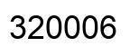 Number 320006 black image